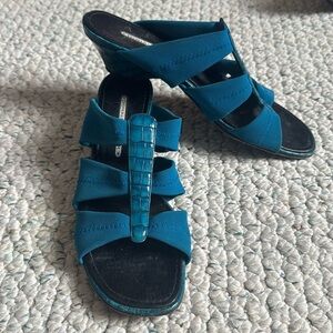Donald J. Pliner Teal Sandals